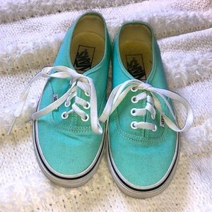 Teal Vans Shoes